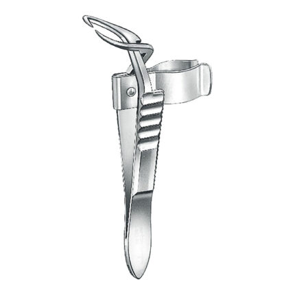 Towel forceps, acc. to Jones, with clip