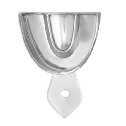 Stainless Steel Impression Trays (U4) Plain Stainless Steel Rim Lock Type